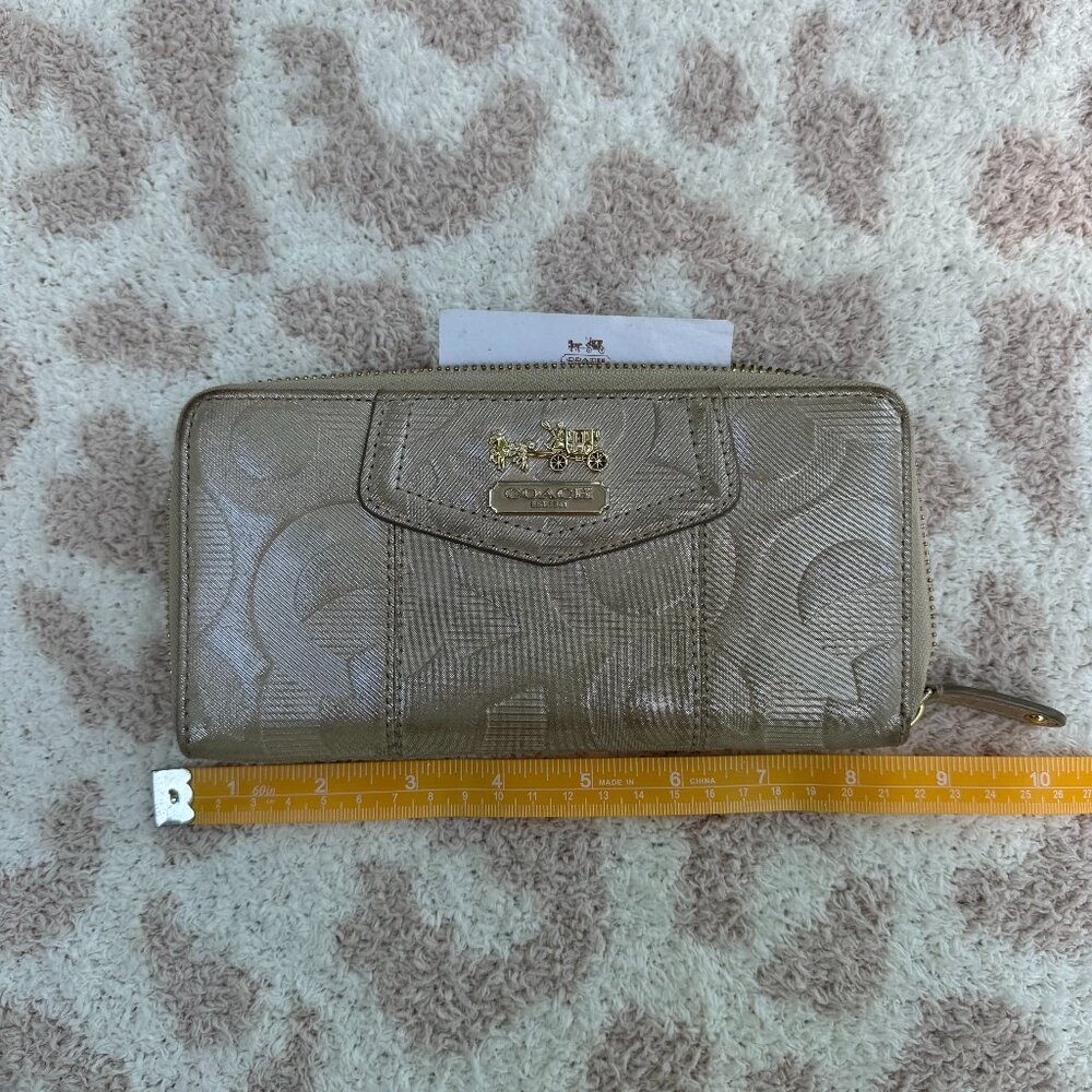 Coach Zip Around Wallet
